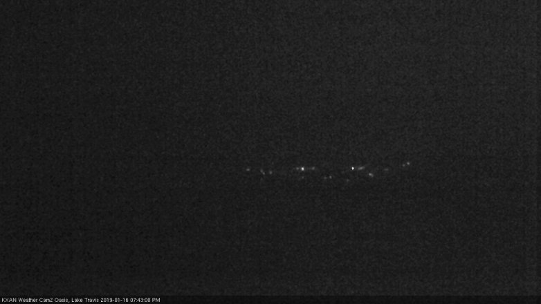Lake Travis webcam, January 16, 2019 6:45 PM CT