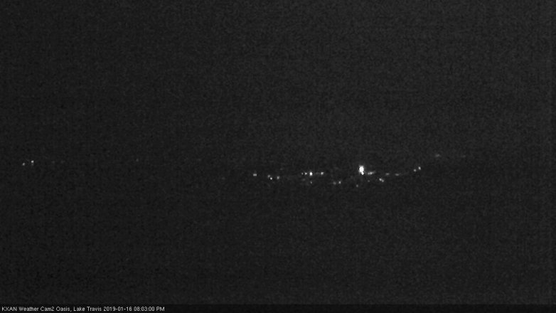Lake Travis webcam, January 16, 2019 7:05 PM CT