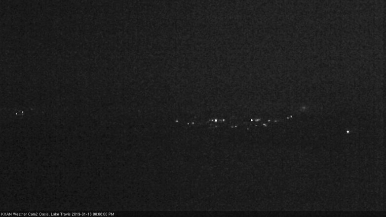 Lake Travis webcam, January 16, 2019 7:10 PM CT