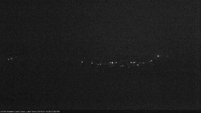 Lake Travis webcam, January 16, 2019 7:15 PM CT