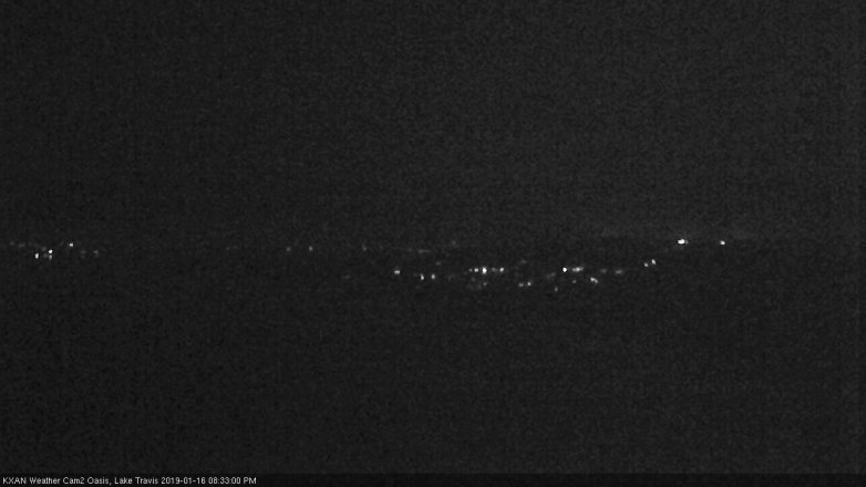 Lake Travis webcam, January 16, 2019 7:35 PM CT