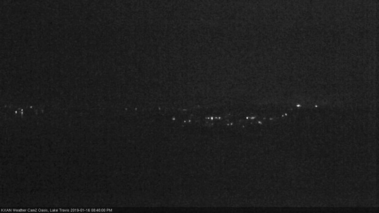 Lake Travis webcam, January 16, 2019 7:50 PM CT