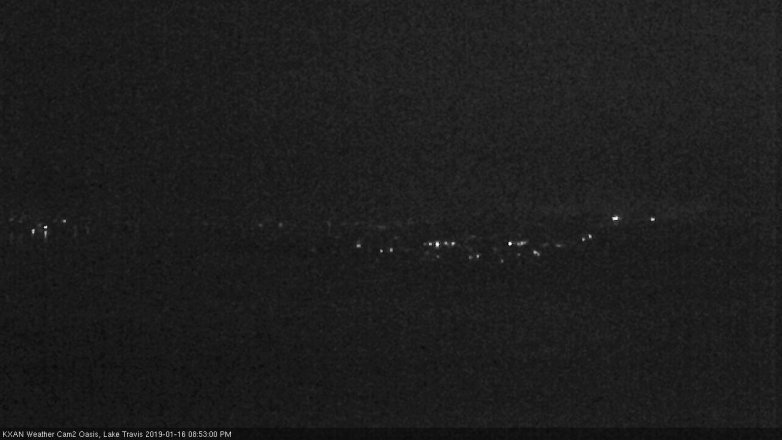 Lake Travis webcam, January 16, 2019 7:55 PM CT