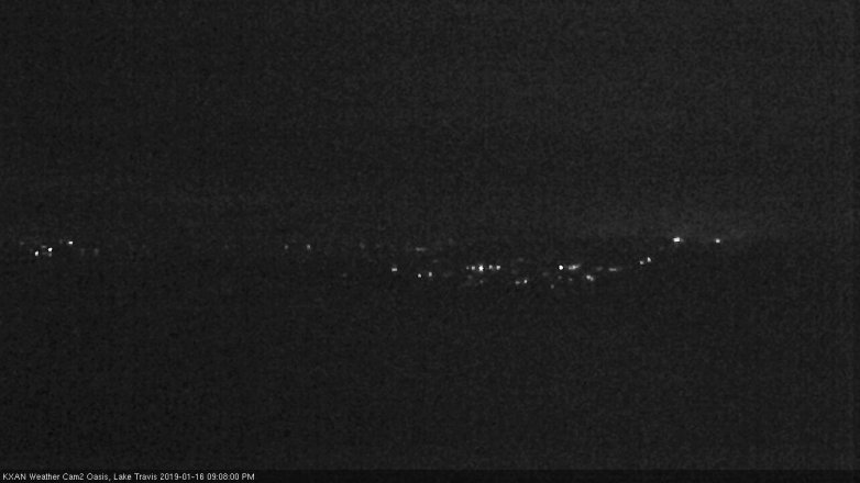 Lake Travis webcam, January 16, 2019 8:10 PM CT