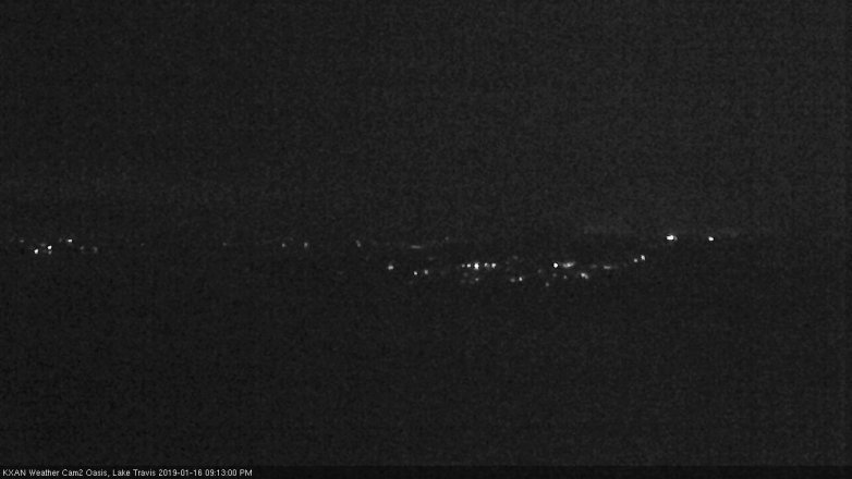Lake Travis webcam, January 16, 2019 8:15 PM CT
