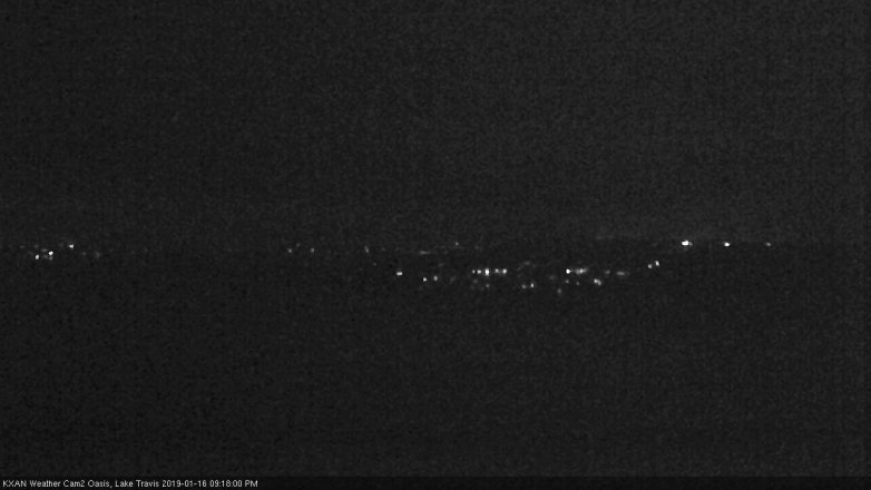 Lake Travis webcam, January 16, 2019 8:20 PM CT