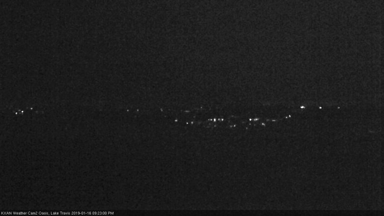 Lake Travis webcam, January 16, 2019 8:25 PM CT
