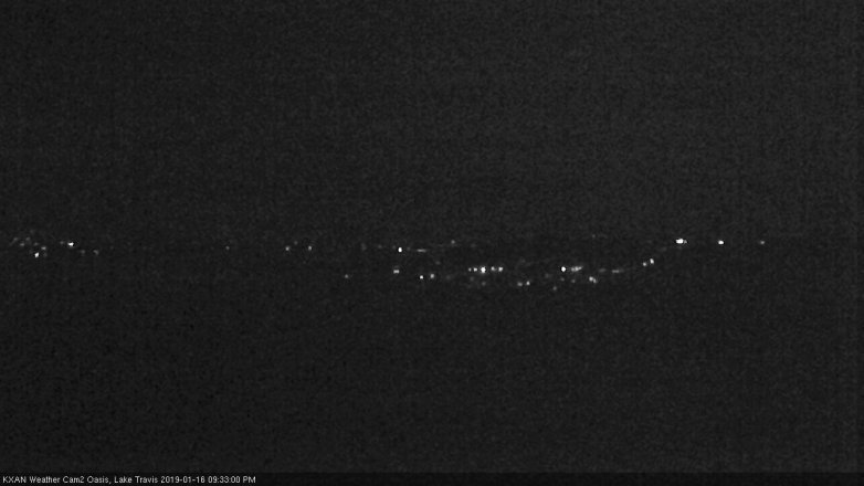 Lake Travis webcam, January 16, 2019 8:35 PM CT