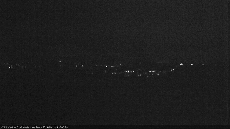 Lake Travis webcam, January 16, 2019 8:40 PM CT
