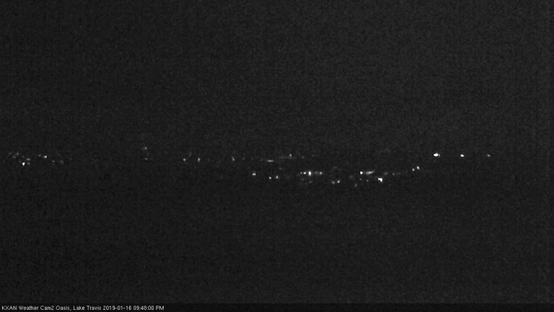 Lake Travis webcam, January 16, 2019 8:50 PM CT
