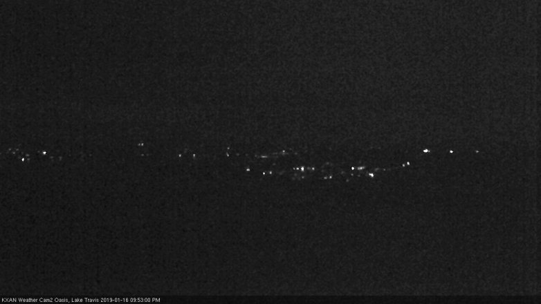 Lake Travis webcam, January 16, 2019 8:55 PM CT