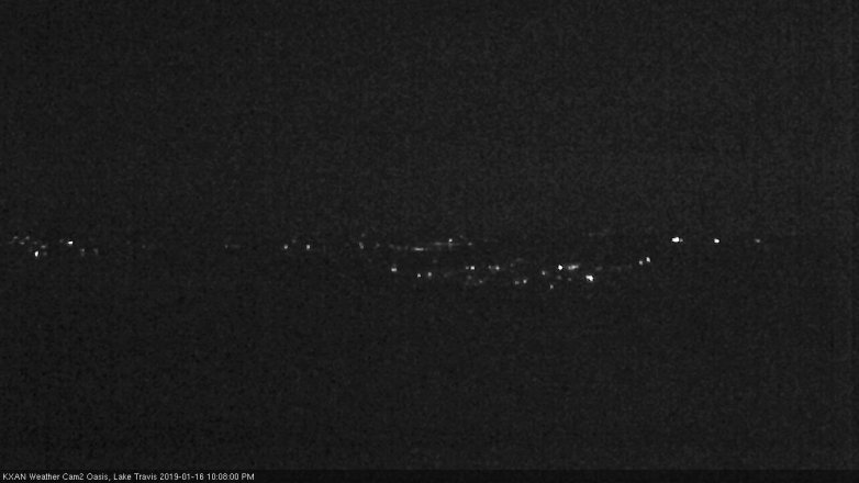 Lake Travis webcam, January 16, 2019 9:10 PM CT