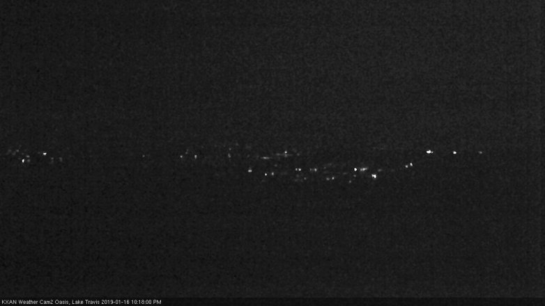 Lake Travis webcam, January 16, 2019 9:20 PM CT