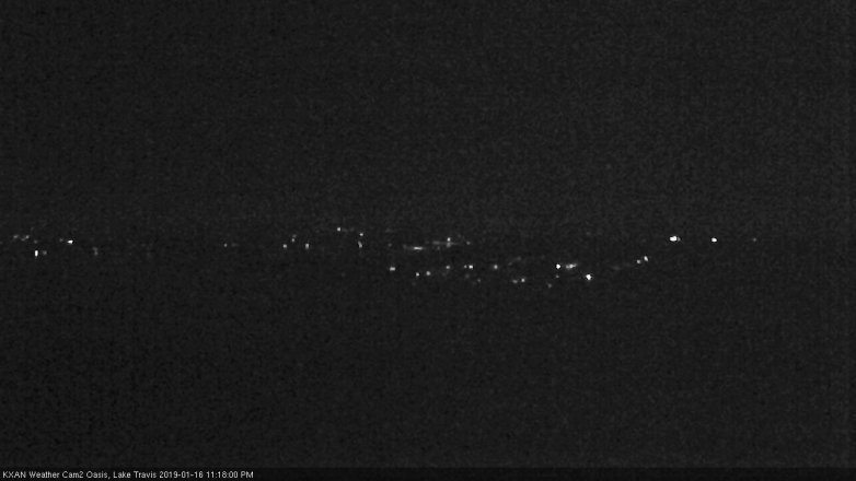 Lake Travis webcam, January 16, 2019 10:20 PM CT