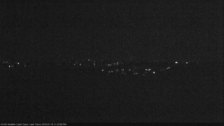 Lake Travis webcam, January 16, 2019 10:25 PM CT