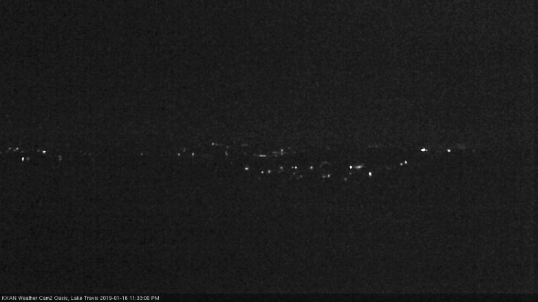 Lake Travis webcam, January 16, 2019 10:35 PM CT