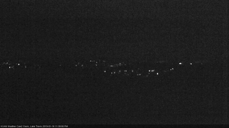 Lake Travis webcam, January 16, 2019 10:40 PM CT