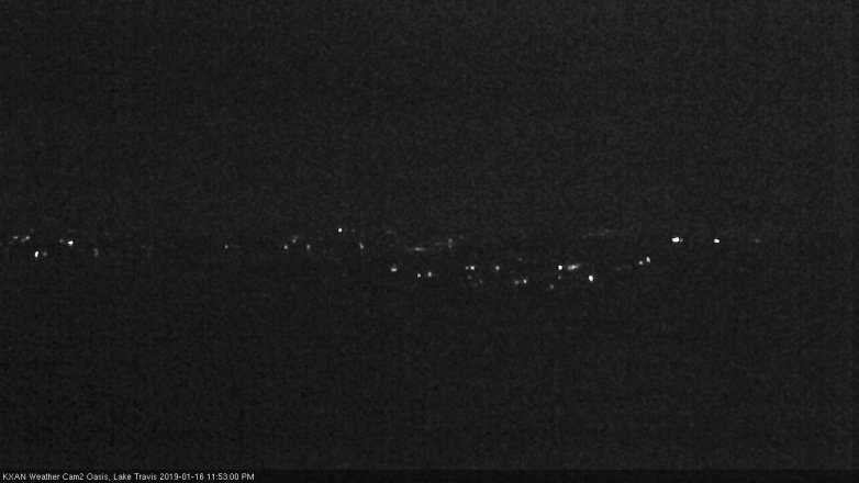 Lake Travis webcam, January 16, 2019 10:55 PM CT