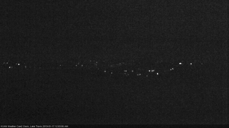 Lake Travis webcam, January 16, 2019 11:05 PM CT
