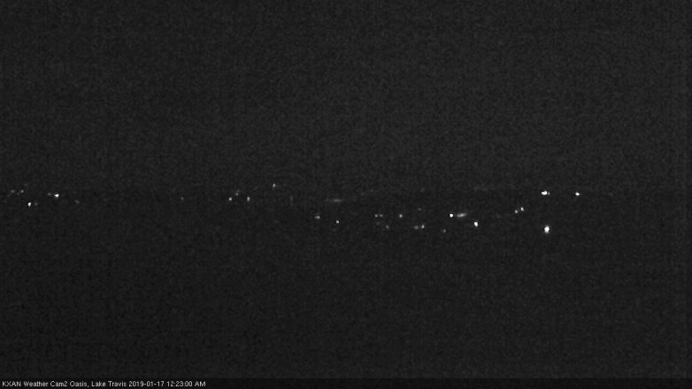 Lake Travis webcam, January 16, 2019 11:25 PM CT