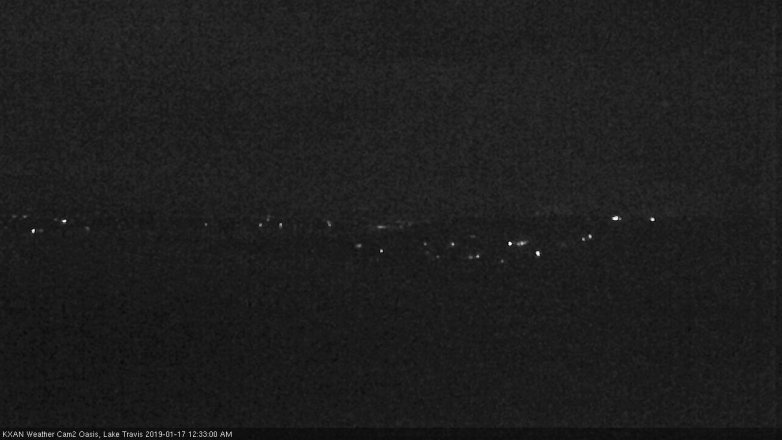 Lake Travis webcam, January 16, 2019 11:35 PM CT