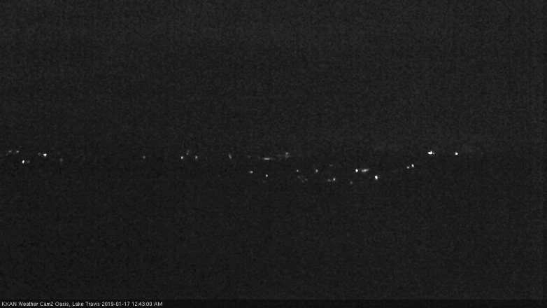 Lake Travis webcam, January 16, 2019 11:45 PM CT