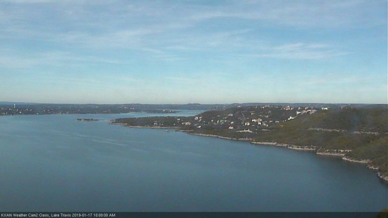 Lake Travis webcam, January 17, 2019 9:10 AM CT