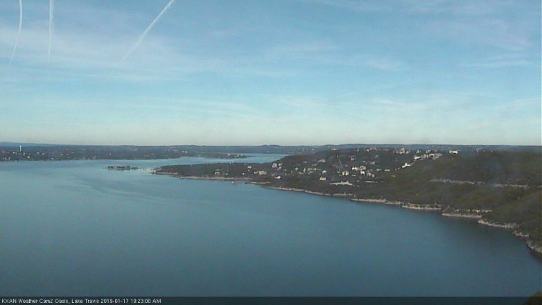 Lake Travis webcam, January 17, 2019 9:25 AM CT