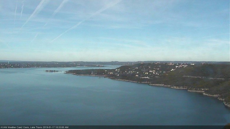 Lake Travis webcam, January 17, 2019 9:35 AM CT