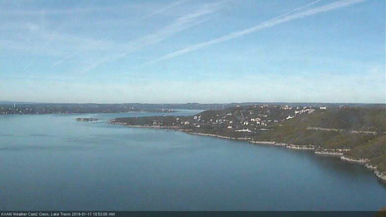 Lake Travis webcam, January 17, 2019 9:55 AM CT