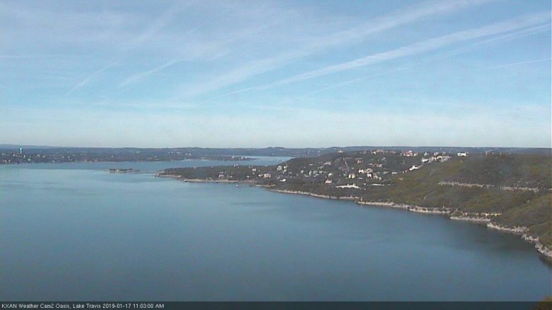 Lake Travis webcam, January 17, 2019 10:05 AM CT