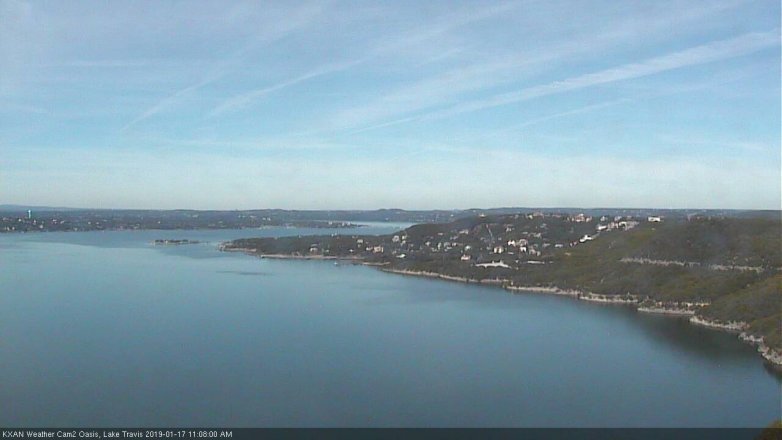 Lake Travis webcam, January 17, 2019 10:10 AM CT