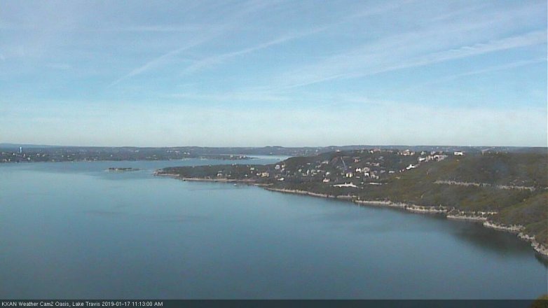 Lake Travis webcam, January 17, 2019 10:15 AM CT