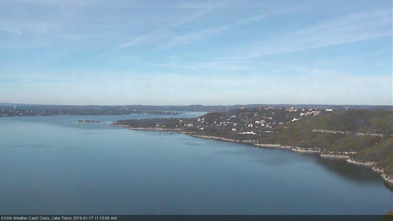 Lake Travis webcam, January 17, 2019 10:20 AM CT