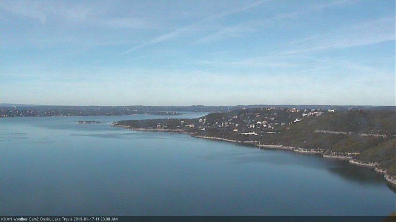Lake Travis webcam, January 17, 2019 10:25 AM CT