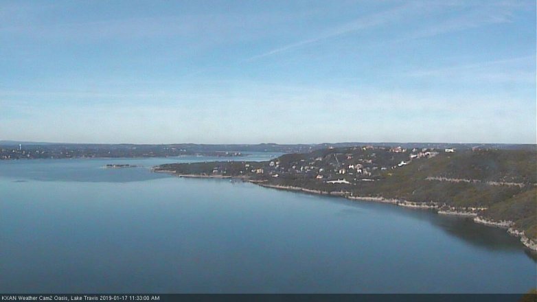 Lake Travis webcam, January 17, 2019 10:35 AM CT