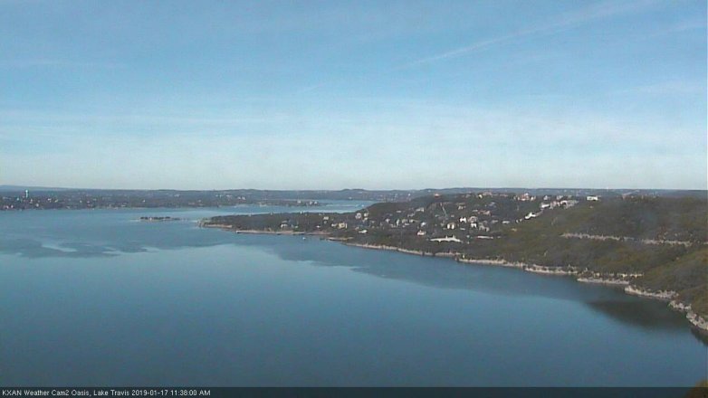 Lake Travis webcam, January 17, 2019 10:40 AM CT