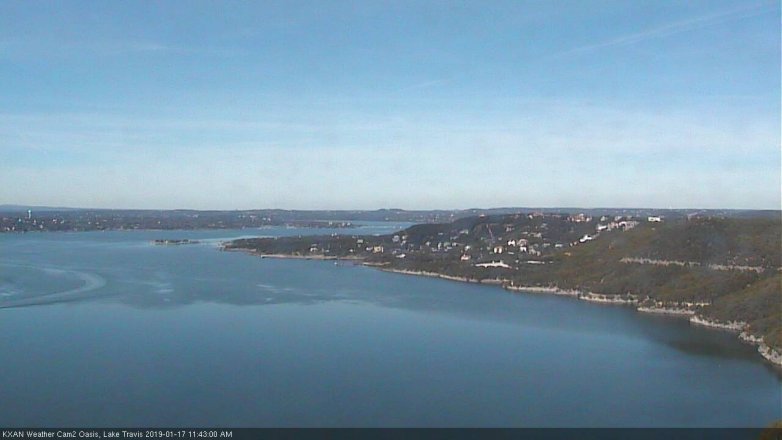 Lake Travis webcam, January 17, 2019 10:45 AM CT