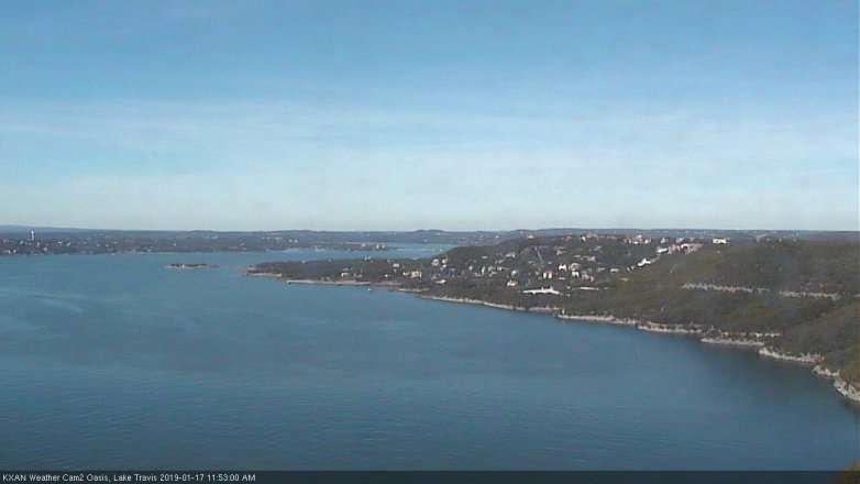 Lake Travis webcam, January 17, 2019 10:55 AM CT
