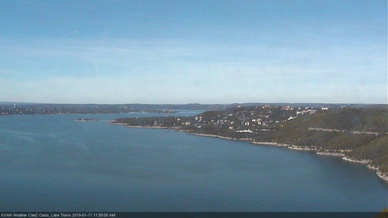 Lake Travis webcam, January 17, 2019 11:00 AM CT