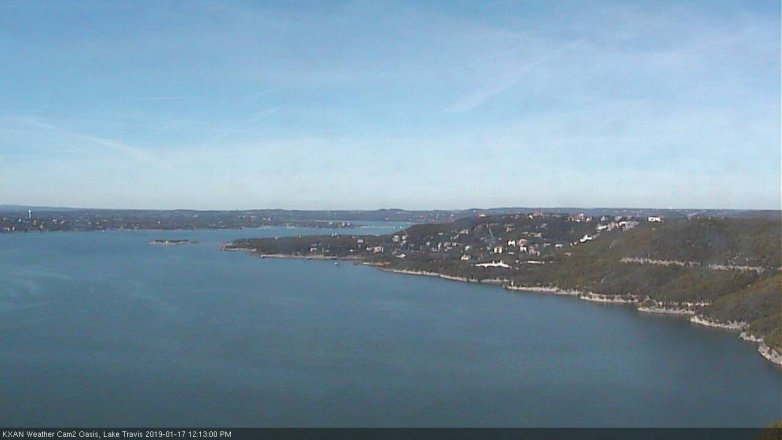 Lake Travis webcam, January 17, 2019 11:15 AM CT