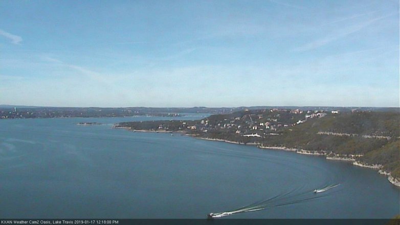 Lake Travis webcam, January 17, 2019 11:20 AM CT