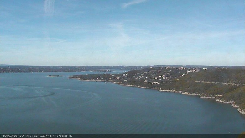 Lake Travis webcam, January 17, 2019 11:35 AM CT