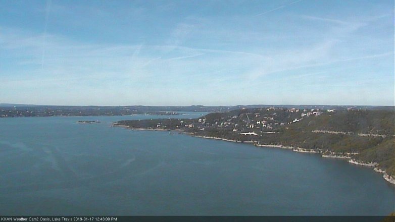 Lake Travis webcam, January 17, 2019 11:45 AM CT