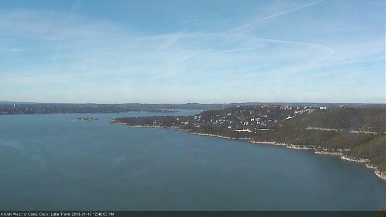 Lake Travis webcam, January 17, 2019 11:50 AM CT