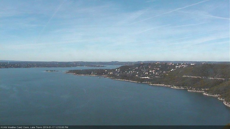 Lake Travis webcam, January 17, 2019 11:55 AM CT