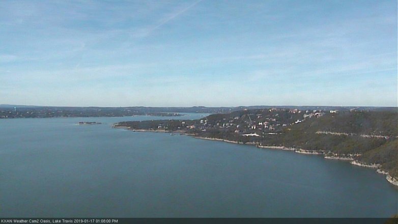 Lake Travis webcam, January 17, 2019 12:10 PM CT