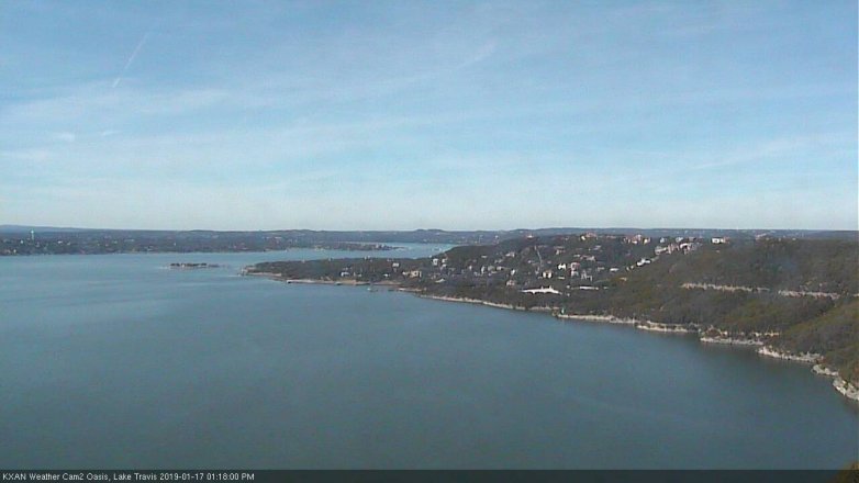 Lake Travis webcam, January 17, 2019 12:20 PM CT
