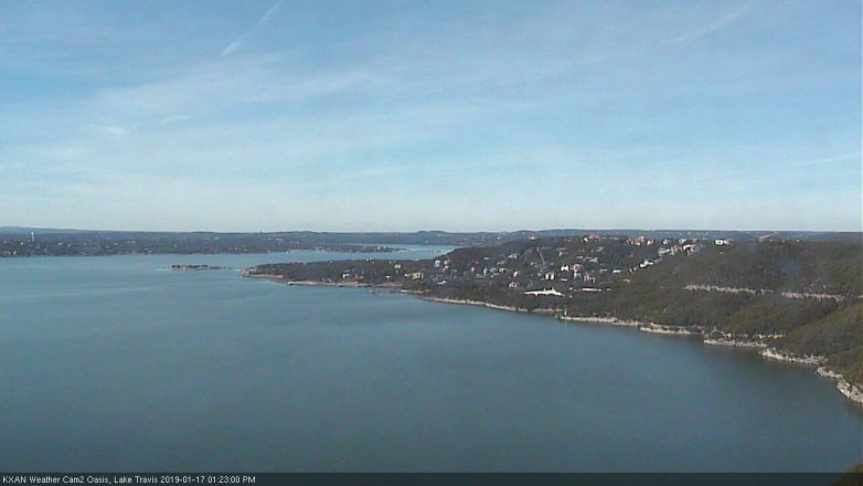 Lake Travis webcam, January 17, 2019 12:25 PM CT