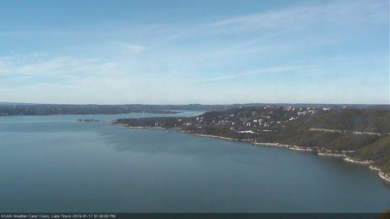 Lake Travis webcam, January 17, 2019 12:40 PM CT